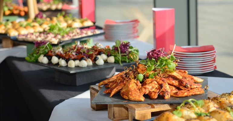 Buffet on table