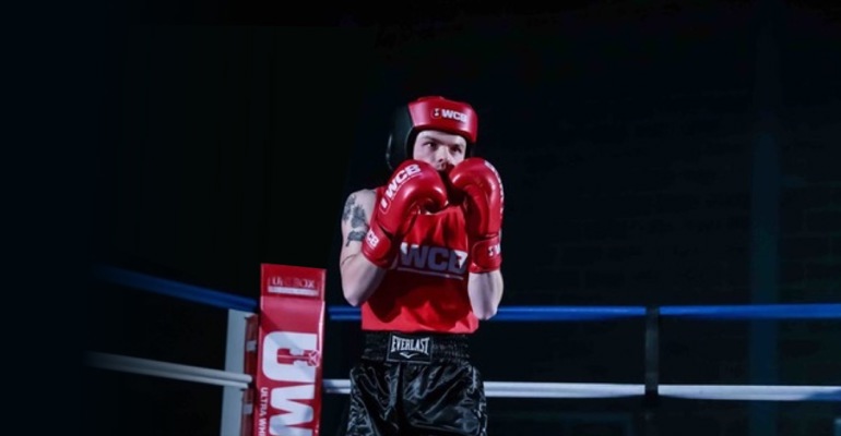 GTG employee Thomas boxing