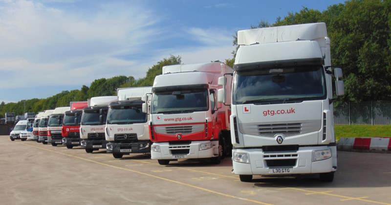 Trucks lined up at GTG Training